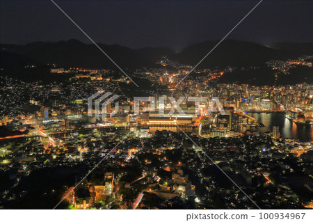 [Fixed price] Night view of Nagasaki from the observation deck on Mt. Inasa 100934967