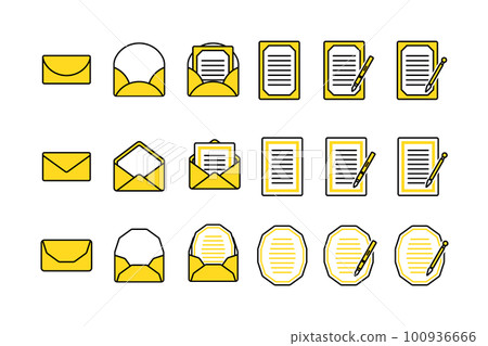 信封和信紙圖標/商務/紙/插圖/書房/備忘錄/筆/信件套組/航空郵件/鋼筆 信封和信紙圖標/商務/紙/插圖/書房/備忘錄/筆/信件套組/航空郵件/鋼筆 100936666