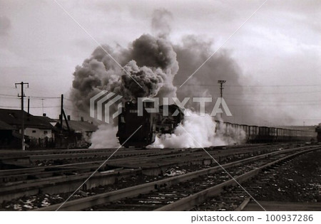 1975 Steam Locomotive D51 Last Day Yubari Line Hokkaido 100937286
