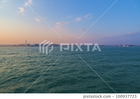 Early morning view from the port of Bari, Italy / Bari, Italy 100937723
