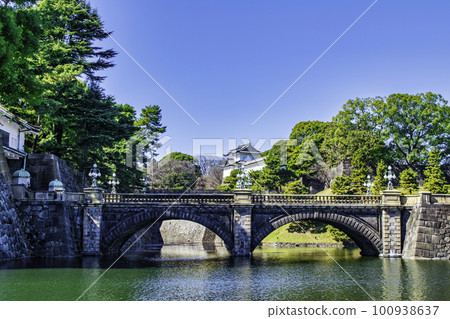 Imperial Palace Nijubashi (Ishibashi main gate) 100938637