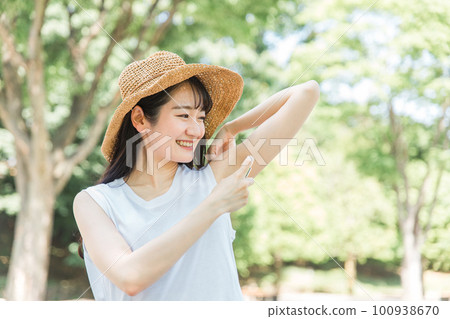 Women who use antiperspirants (armpits, deodorants) Women who use antiperspirants (armpits, deodorants) 100938670