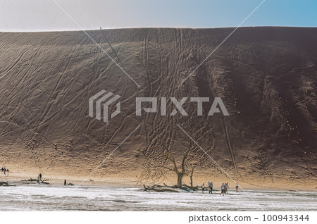 Barren landscape near Deadvlei and sossusvlei 100943344