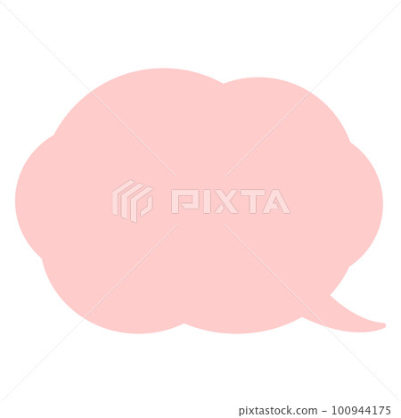 Simple and easy to use cloud speech bubble 100944175