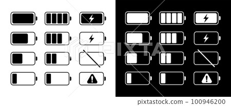 Battery level indicator mark set Battery level indicator mark set 100946200