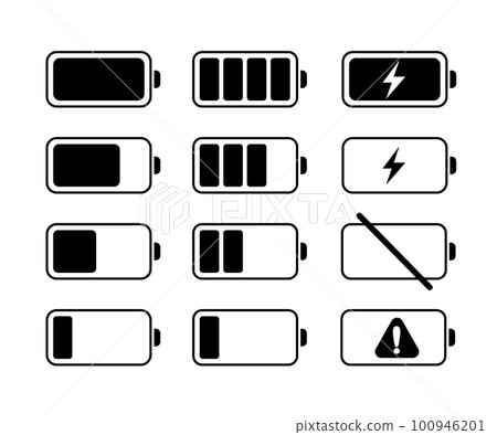 Battery level indicator mark set 100946201