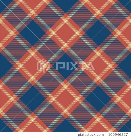 Tartan scotland seamless plaid pattern vector. Retro background fabric. Vintage check color square geometric texture for textile print, wrapping paper, gift card, wallpaper design. 100946227