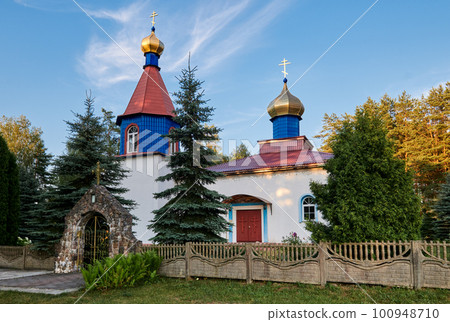 Old church of the Transfiguration of the Lord, Zanaroch village, Minsk region, Myadel district, Belarus. Old church of the Transfiguration of the Lord, Zanaroch village, Minsk region, Myadel district, Belarus. 100948710