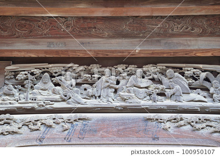 美麗的柴又帝釋天雕塑(東京都葛飾區) 美麗的柴又帝釋天雕塑(東京都葛飾區) 100950107