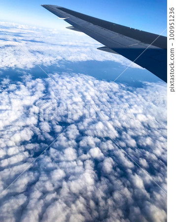 Sky seen from an airplane 100951236