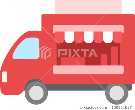 廚房車簡單圖解圖標 100951657