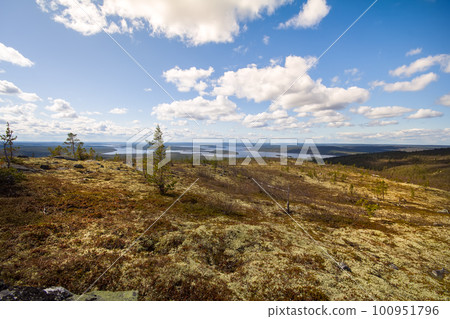Mountain tundra in Lapland Mountain tundra in Lapland 100951796