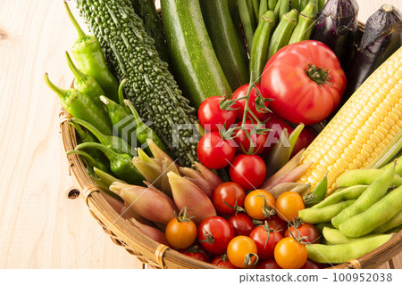 Summer vegetables gathering 100952038