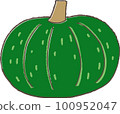 hand drawn style simple and cute pumpkin 100952047
