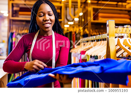latino spain salewoman in storage update cotton and lace fabric showroom latino spain salewoman in storage update cotton and lace fabric showroom 100955193