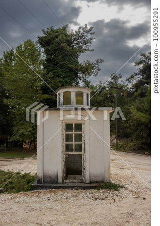 Abandoned chapel in the marble factory, Thassos 100955291
