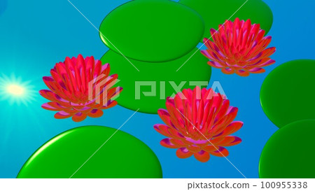 Water lily, CG, 3d, wallpaper, water lily, flower, lotus, abstract, beautiful, beautiful, cool, fashionable illustration Water lily, CG, 3d, wallpaper, water lily, flower, lotus, abstract, beautiful, beautiful, cool, fashionable illustration 100955338