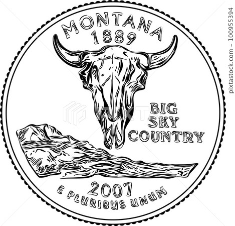 American money Washington quarter 25 cent coin 100955394