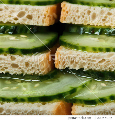 AI generative Sandwiches with cucumber and cream cheese AI generative Sandwiches with cucumber and cream cheese 100956026