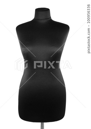 Black female mannequin isolated on a white background. Style, fashion concept Black female mannequin isolated on a white background. Style, fashion concept 100956336