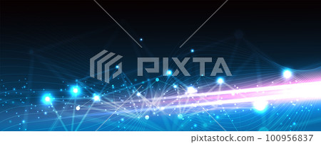 Quantum processing. Deep learning artificial intelligence. Future new technology for business or science presentation Quantum processing. Deep learning artificial intelligence. Future new technology for business or science presentation 100956837