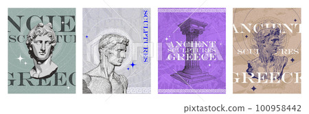 Ancient Greece - Collection of minimalistic posters Ancient Greece - Collection of minimalistic posters 100958442