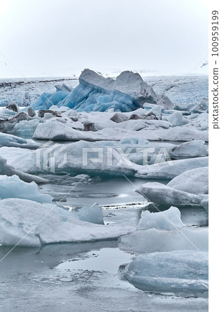 Glacial lake in Iceland 100959199