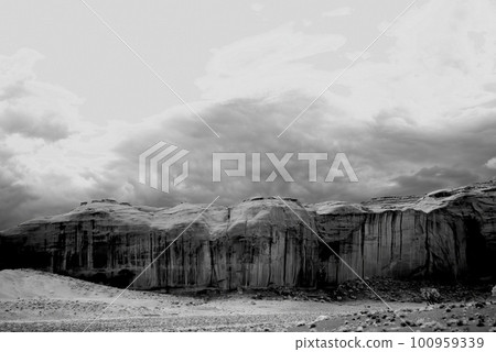 Ancient Monument Valley Arizona USA Navajo Nation Infrared Ancient Monument Valley Arizona USA Navajo Nation Infrared 100959339