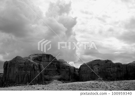 Ancient Monument Valley Arizona USA Navajo Nation Infrared 100959340