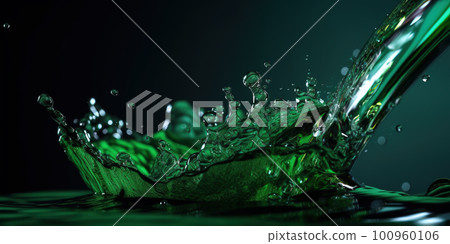 Cool frozen in time water splash, good for commercials, AI generative image Cool frozen in time water splash, good for commercials, AI generative image 100960106