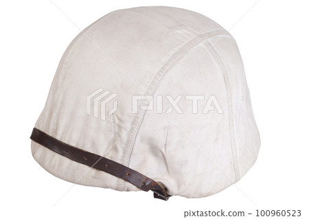 German nazi army helmet with white camouflage cover, type winter, helmet M35, M40, M42. German nazi army helmet with white camouflage cover, type winter, helmet M35, M40, M42. 100960523