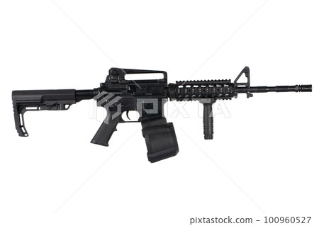M4 assault rifle with drum magazine 100960527