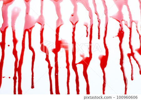 Drops of blood on white background. Drops of blood on white background. 100960606