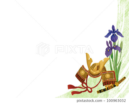 水彩畫的五月娃娃背景 100963032