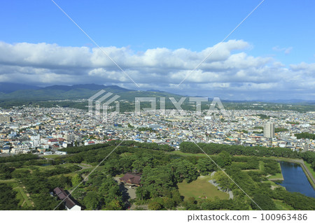 函館五棱郭塔和五棱郭及函館東區 函館五棱郭塔和五棱郭及函館東區 100963486