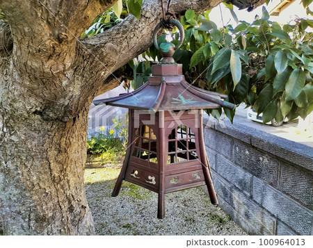 Copper lanterns hanging from Shiiki 100964013