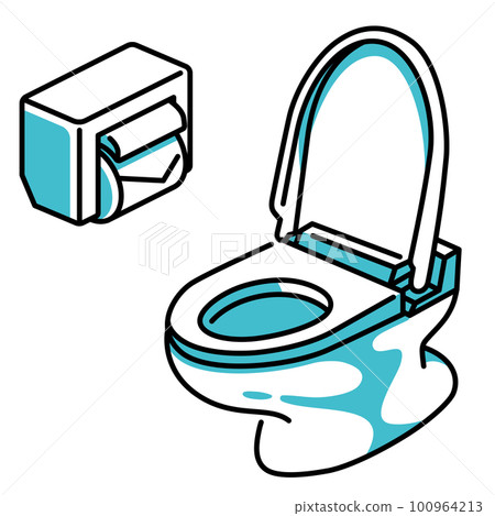 衛生紙和馬桶 衛生紙和馬桶 100964213