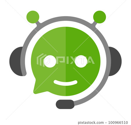Chatbot / AI bot (chatGPT) vector icon illustration 100966510
