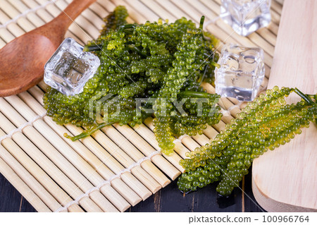 Sea grapes ( green caviar ) seaweed, Sea grapes ( green caviar ) seaweed, 100966764