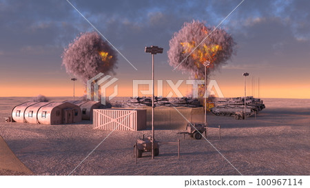 Military camp 100967114