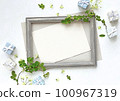Frame material of small gifts and vine rose leaves 100967319