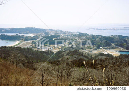 The scenery seen from Kesennuma Oshima Kameyama 100969088