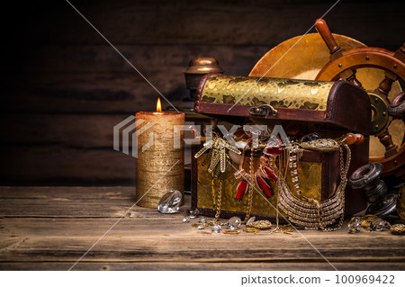 Composition of treasure chest Composition of treasure chest 100969422