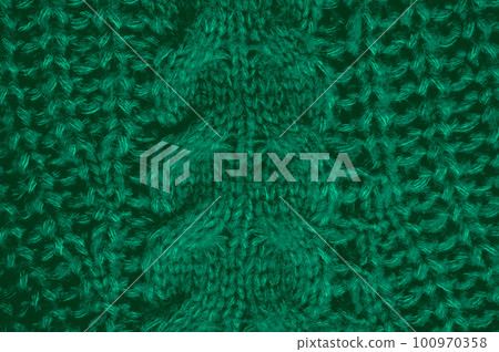 Organic knit texture with macro wool threads. Organic knit texture with macro wool threads. 100970358