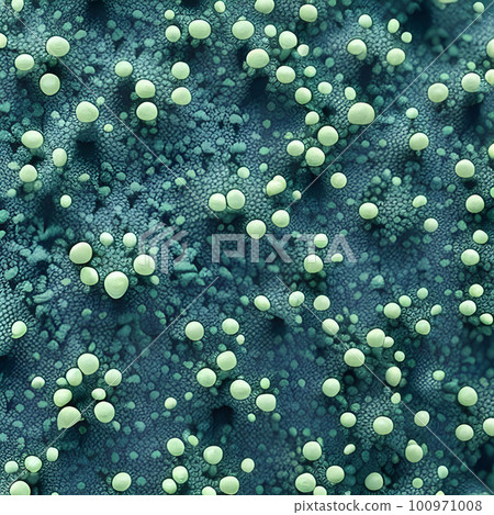 Macro mold in green color Macro mold in green color 100971008