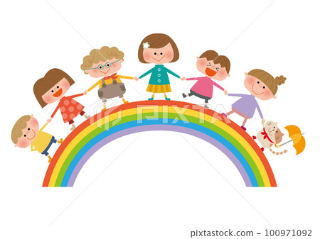 孩子們牽著彩虹的手 100971092