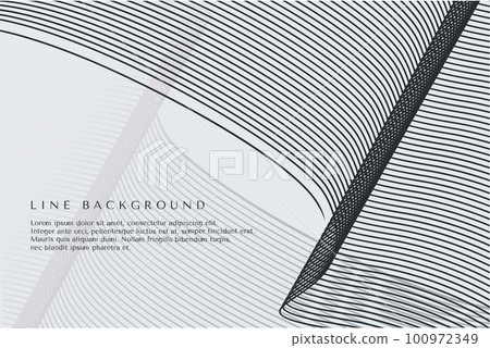 Abstract silver lines wave background. Blend line technology wallpaper. 100972349