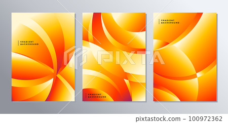 Abstract gradient orange background. Orange technology background.  100972362