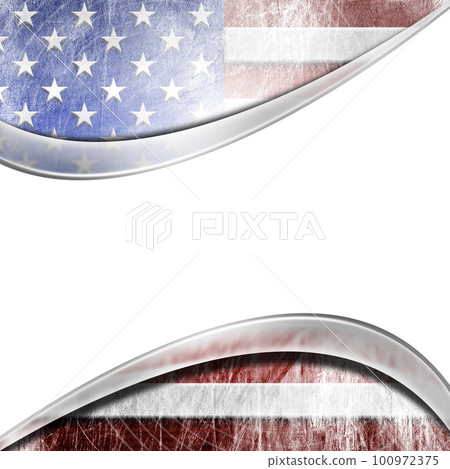 National Flag of the United States of America Isolated on White Background National Flag of the United States of America Isolated on White Background 100972375