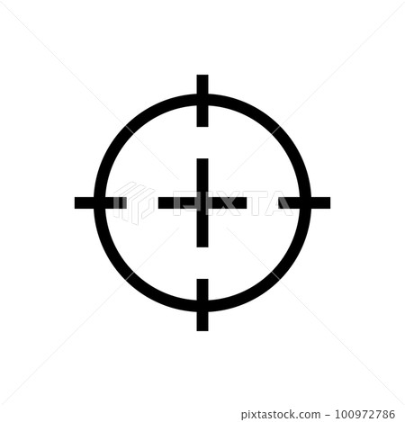 gun aim icon. target or aim. vector. 100972786